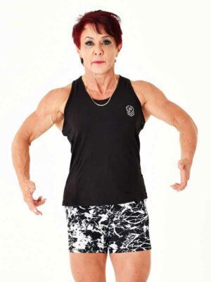 Ladies Black Active Top