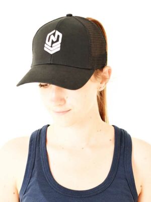 Ladies Trucker Cap Black