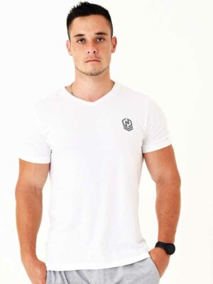 White Urban Lifestyle V-Neck